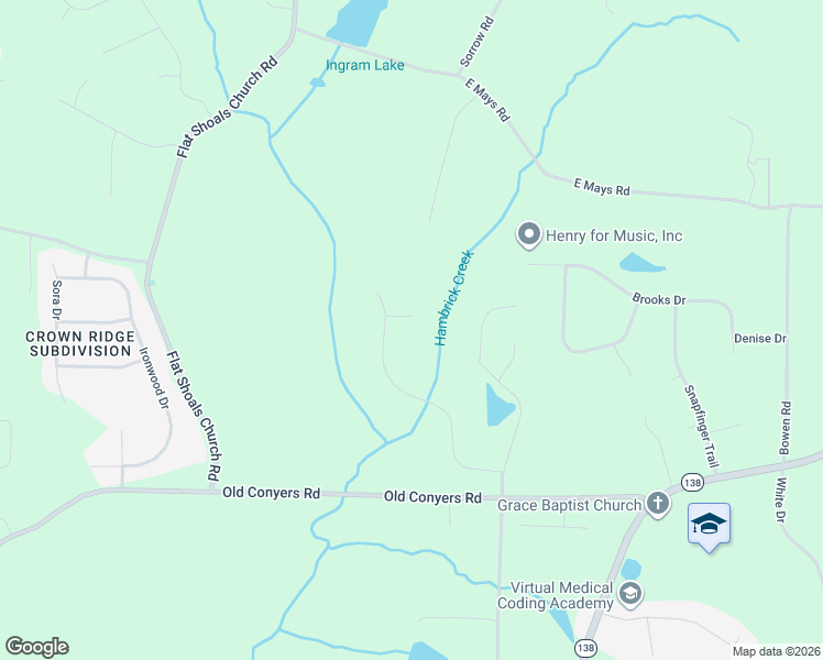 map of restaurants, bars, coffee shops, grocery stores, and more near 408 Marilyn Court in Stockbridge