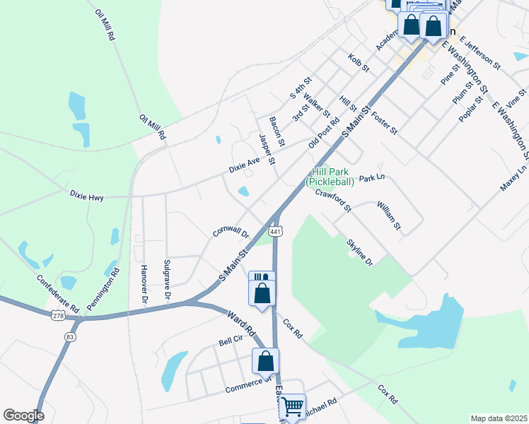 map of restaurants, bars, coffee shops, grocery stores, and more near 921 South Main Street in Madison
