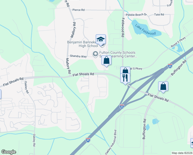 map of restaurants, bars, coffee shops, grocery stores, and more near 6212 Shenfield Lane in Union City