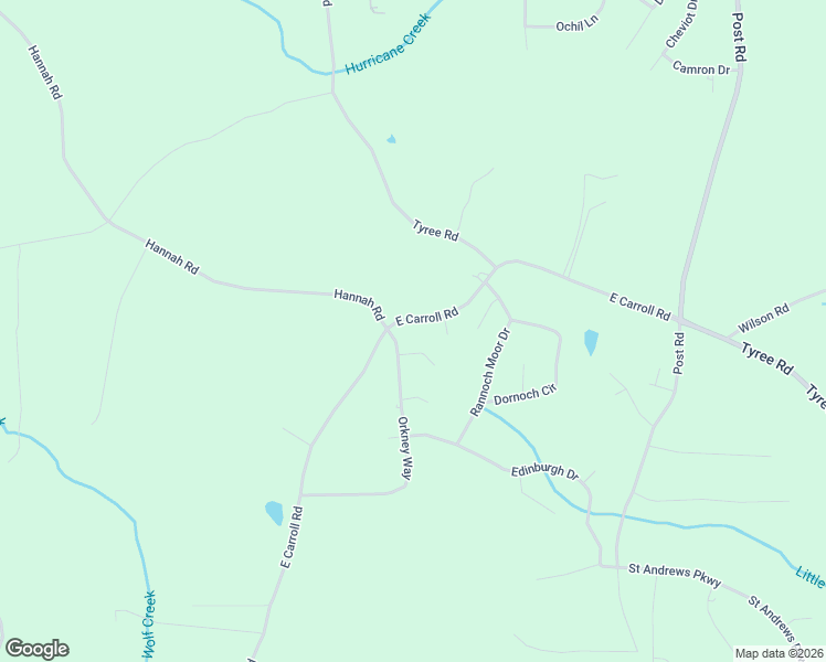 map of restaurants, bars, coffee shops, grocery stores, and more near 9127 East Carroll Road in Winston