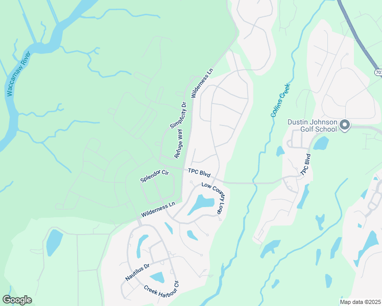 map of restaurants, bars, coffee shops, grocery stores, and more near 325 Declyn Court in Murrells Inlet