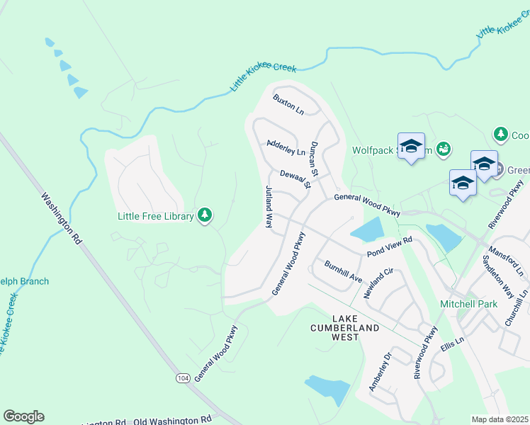 map of restaurants, bars, coffee shops, grocery stores, and more near 516 Jutland Way in Evans