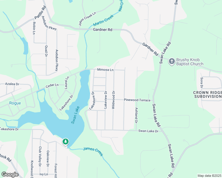 map of restaurants, bars, coffee shops, grocery stores, and more near 215 Wildwood Drive in Stockbridge