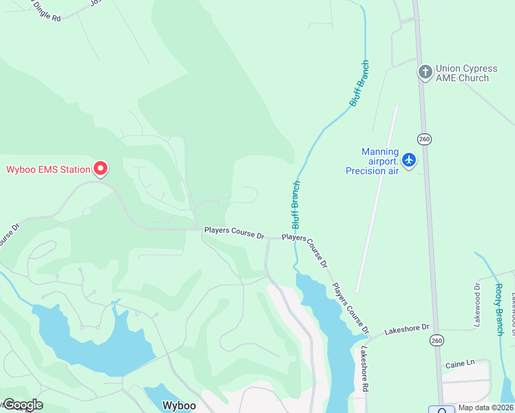 map of restaurants, bars, coffee shops, grocery stores, and more near 1204 Warrens Way in Manning