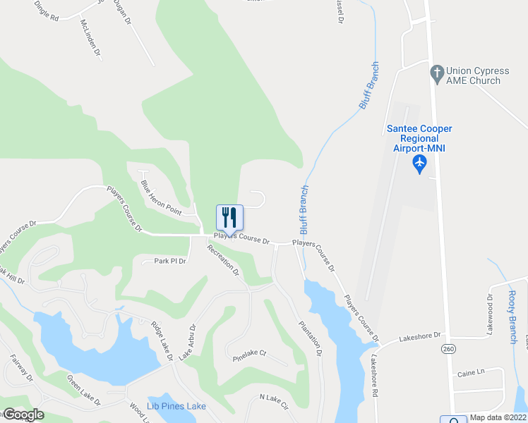 map of restaurants, bars, coffee shops, grocery stores, and more near 1204 Warrens Way in Manning
