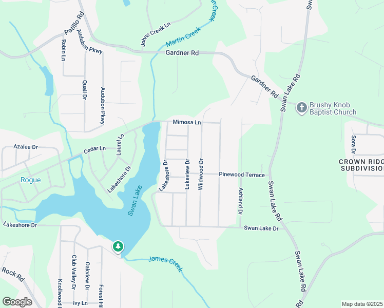 map of restaurants, bars, coffee shops, grocery stores, and more near 218 Lakeview Drive in Stockbridge