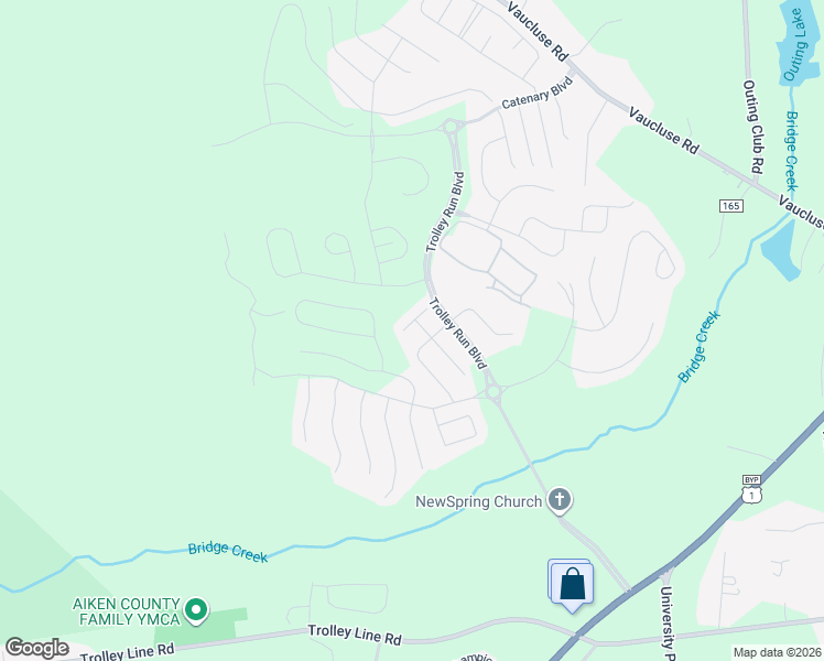 map of restaurants, bars, coffee shops, grocery stores, and more near 146 Bobwhite Drive in Aiken
