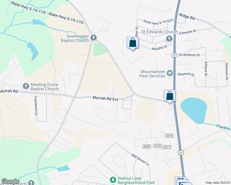 map of restaurants, bars, coffee shops, grocery stores, and more near 3 Timothy Crossing Court in North Augusta