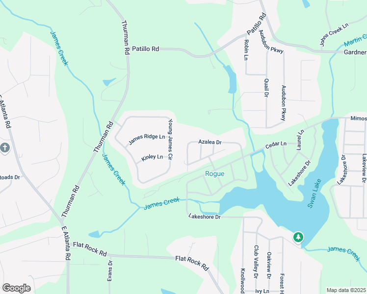 map of restaurants, bars, coffee shops, grocery stores, and more near 449 Azalea Drive in Stockbridge