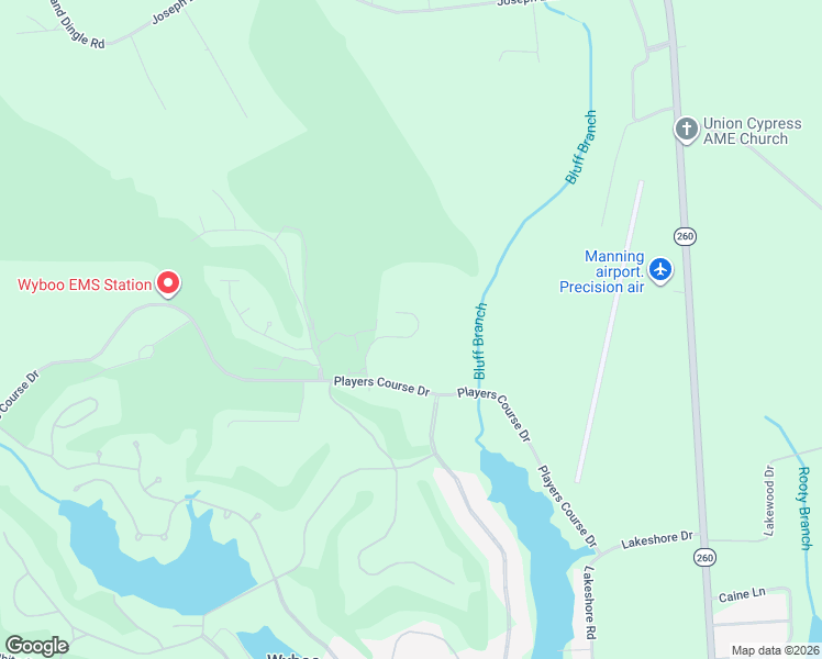 map of restaurants, bars, coffee shops, grocery stores, and more near 1160 Warrens Way in Manning