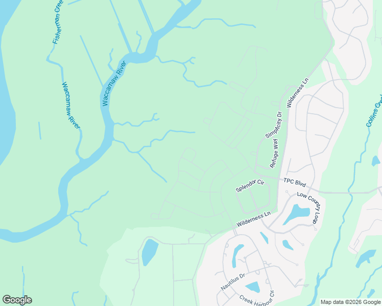 map of restaurants, bars, coffee shops, grocery stores, and more near 4050 McKinney Drive in Murrells Inlet