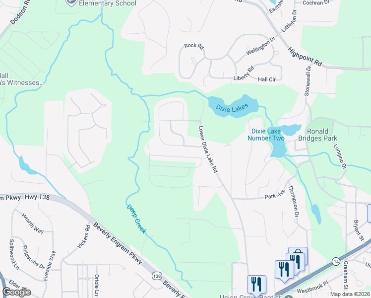 map of restaurants, bars, coffee shops, grocery stores, and more near 5800 Union Walk Drive in Union City