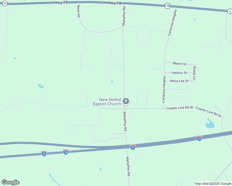 map of restaurants, bars, coffee shops, grocery stores, and more near 700 Mahaffey Road in Oxford