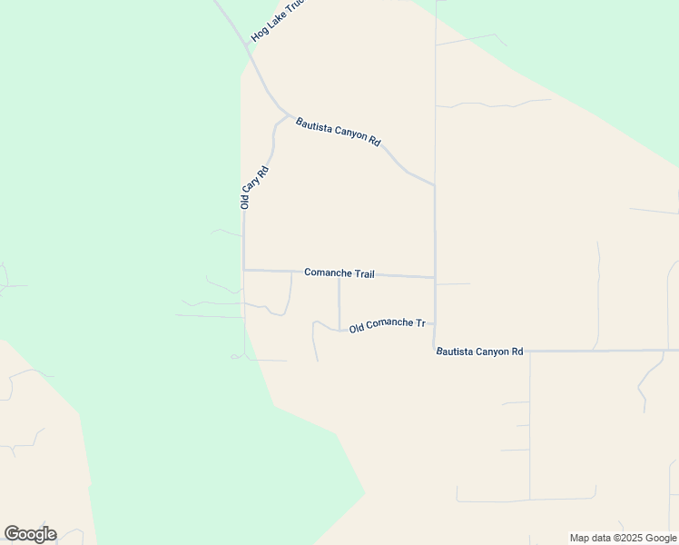 map of restaurants, bars, coffee shops, grocery stores, and more near Comanche Trail in Anza