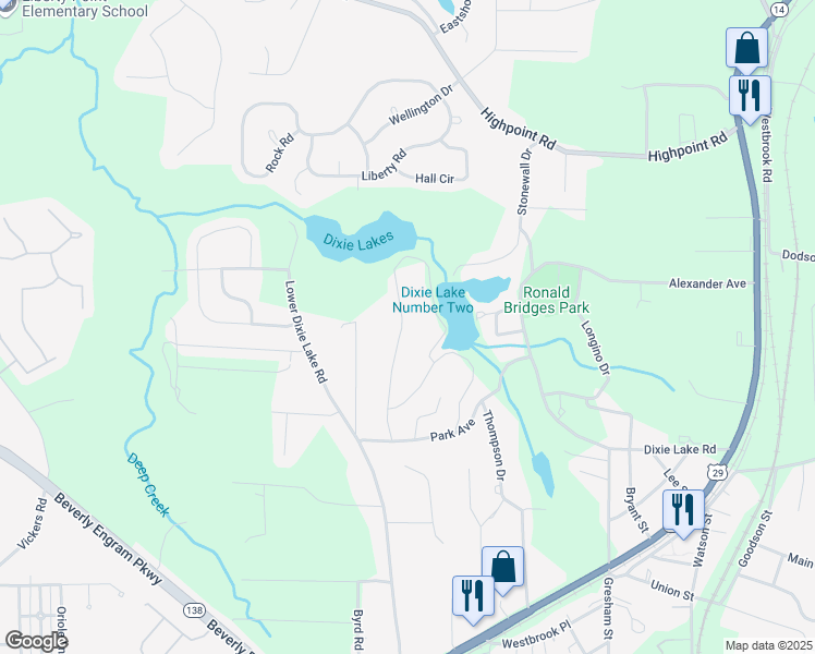 map of restaurants, bars, coffee shops, grocery stores, and more near 6160 Forrest Avenue in Union City