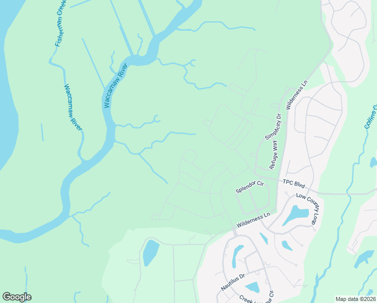 map of restaurants, bars, coffee shops, grocery stores, and more near Unnamed Road in Murrells Inlet
