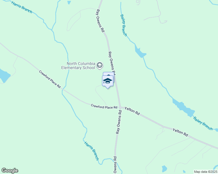 map of restaurants, bars, coffee shops, grocery stores, and more near 2874 Ray Owens Road in Appling