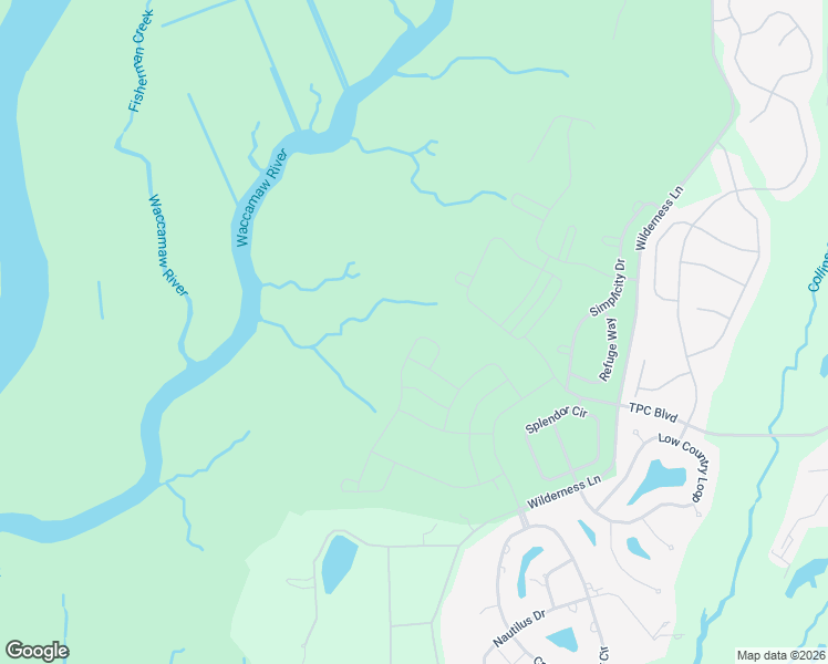 map of restaurants, bars, coffee shops, grocery stores, and more near Unnamed Road in Murrells Inlet