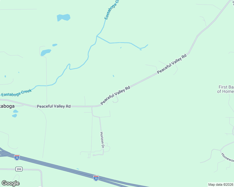 map of restaurants, bars, coffee shops, grocery stores, and more near County Road 1 in Talladega County