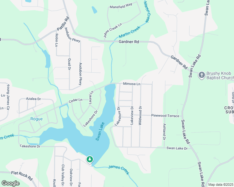 map of restaurants, bars, coffee shops, grocery stores, and more near 232 Lakeshore Drive in Stockbridge