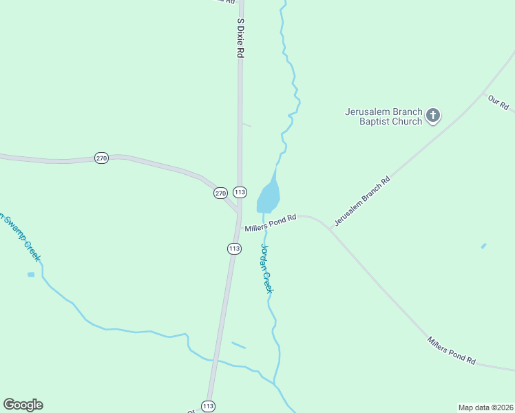 map of restaurants, bars, coffee shops, grocery stores, and more near 668 Millers Pond Road in Salley