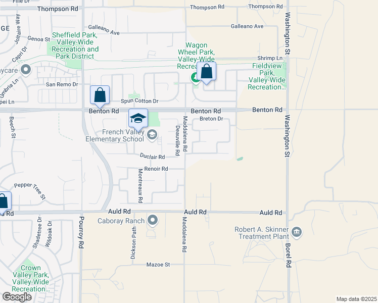 map of restaurants, bars, coffee shops, grocery stores, and more near 32506 Caden Court in Winchester