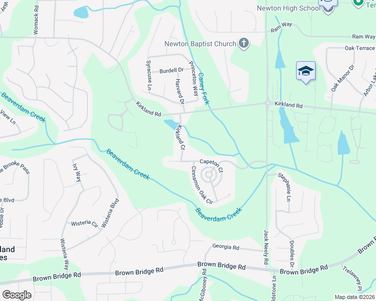 map of restaurants, bars, coffee shops, grocery stores, and more near 95 Kirkland Ct in Covington