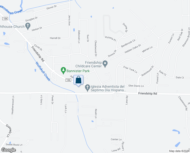map of restaurants, bars, coffee shops, grocery stores, and more near Oxford View Drive in Oxford