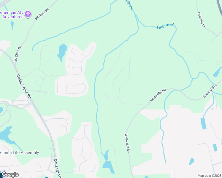 map of restaurants, bars, coffee shops, grocery stores, and more near 995 Minden Terrace in Fairburn