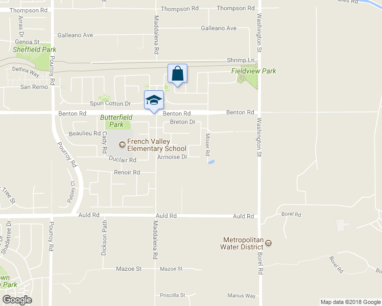 map of restaurants, bars, coffee shops, grocery stores, and more near 32664 Armoise Drive in Winchester