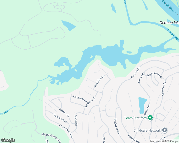 map of restaurants, bars, coffee shops, grocery stores, and more near 5124 Pickering Point in Evans