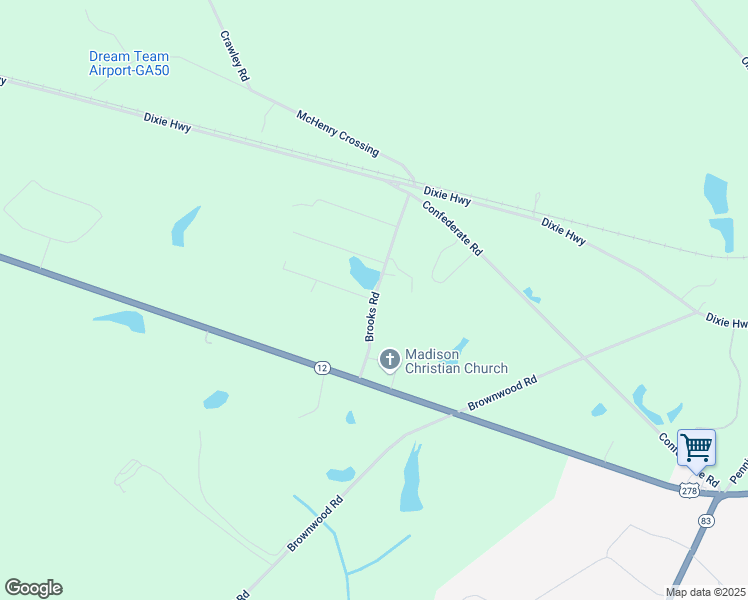 map of restaurants, bars, coffee shops, grocery stores, and more near 1069 Brooks Road in Madison