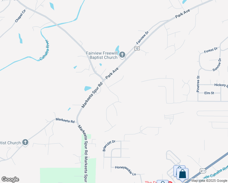 map of restaurants, bars, coffee shops, grocery stores, and more near 1428 Bass Lane in Moody
