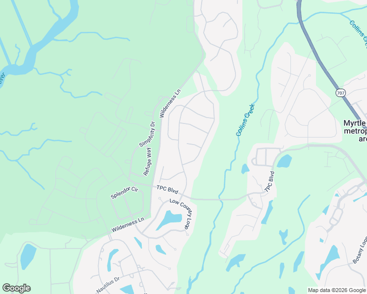 map of restaurants, bars, coffee shops, grocery stores, and more near 323 Cog Hill Court in Murrells Inlet