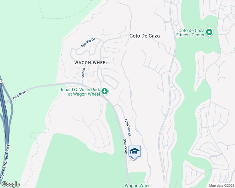 map of restaurants, bars, coffee shops, grocery stores, and more near 1 Calico Court in Trabuco Canyon