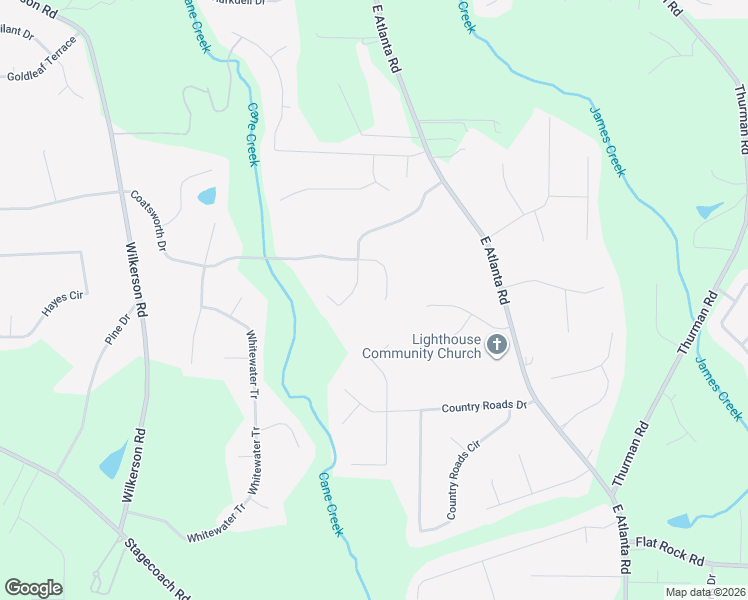 map of restaurants, bars, coffee shops, grocery stores, and more near 7085 Coatsworth Drive in Stockbridge