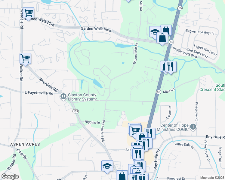 map of restaurants, bars, coffee shops, grocery stores, and more near 817 Overlook Terrace in Atlanta