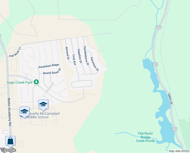 map of restaurants, bars, coffee shops, grocery stores, and more near 6070 Mahogany Terrace in Graniteville