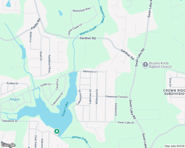 map of restaurants, bars, coffee shops, grocery stores, and more near 249 Lakeview Drive in Stockbridge
