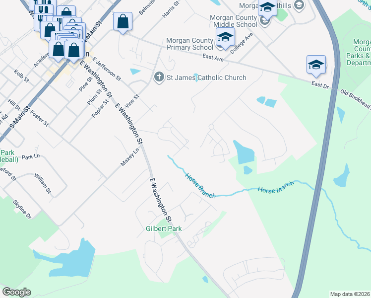 map of restaurants, bars, coffee shops, grocery stores, and more near 573 Sycamore Street in Madison
