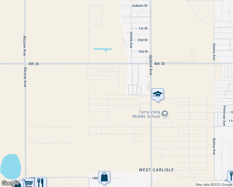 map of restaurants, bars, coffee shops, grocery stores, and more near 510 Valencia Avenue in Lubbock