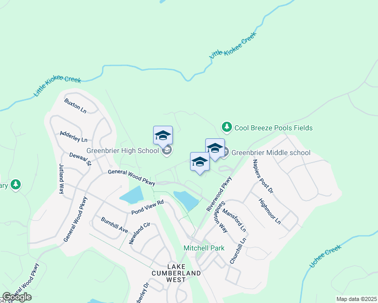 map of restaurants, bars, coffee shops, grocery stores, and more near 5114 Riverwood Parkway in Evans