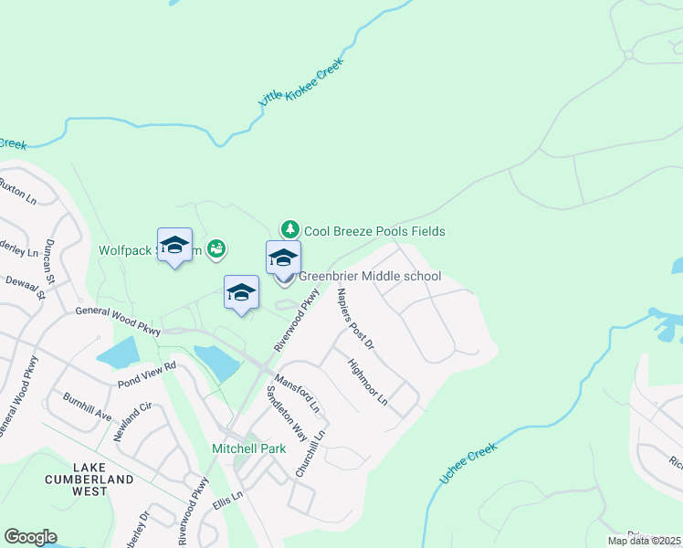 map of restaurants, bars, coffee shops, grocery stores, and more near 5120 Riverwood Parkway in Evans