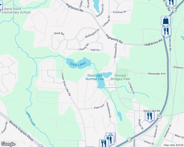 map of restaurants, bars, coffee shops, grocery stores, and more near 5520 Lakeside Drive in Union City