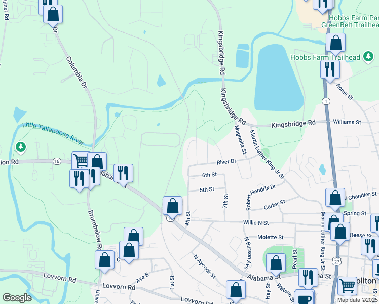 map of restaurants, bars, coffee shops, grocery stores, and more near 110 Chalfont Circle in Carrollton