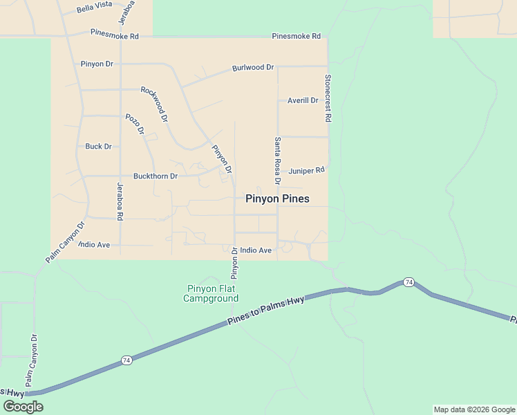 map of restaurants, bars, coffee shops, grocery stores, and more near 69745 Sugarloaf Avenue in Mountain Center