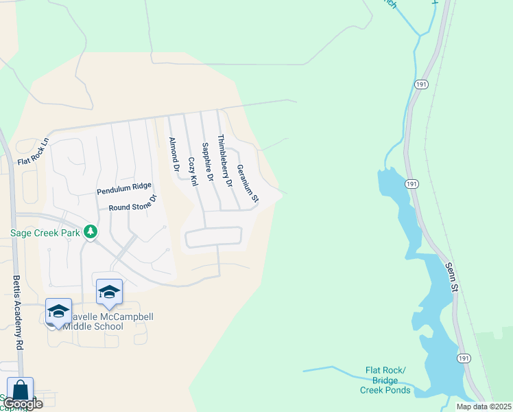 map of restaurants, bars, coffee shops, grocery stores, and more near 724 Flat Rock Lane in Graniteville
