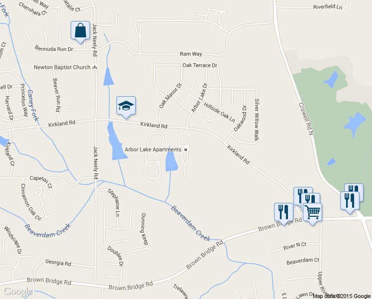 map of restaurants, bars, coffee shops, grocery stores, and more near 431 Kirkland Road in Covington