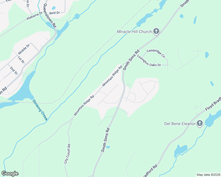 map of restaurants, bars, coffee shops, grocery stores, and more near 6437 Mountain Ridge Road in Trussville