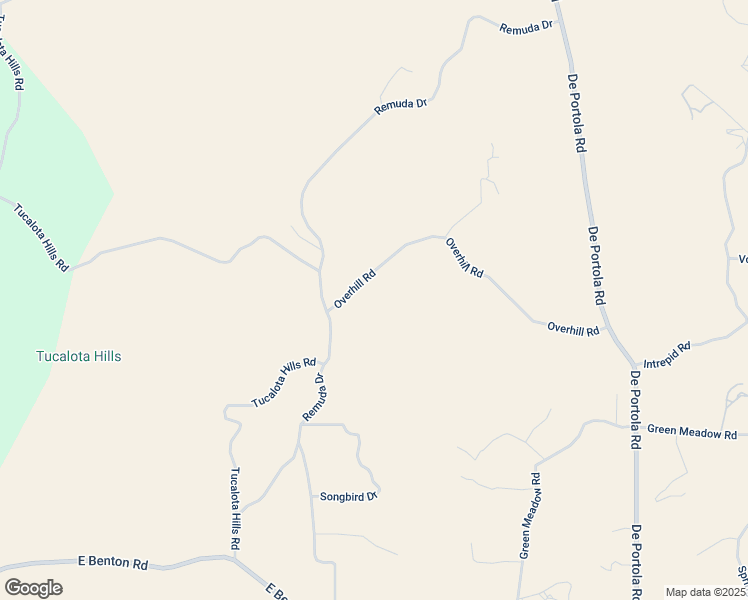 map of restaurants, bars, coffee shops, grocery stores, and more near 38125 Overhill Road in Temecula